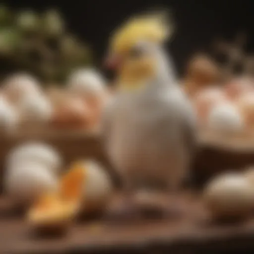 Nutritional ingredients for cockatiel egg food