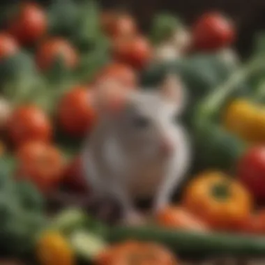 Safe Vegetables for Pet Mice An assortment of fresh vegetables that are safe for mice, highlighting their vibrant colors.