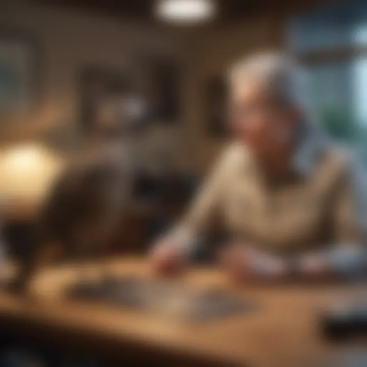 A bird owner discussing care strategies with a vet in an office
