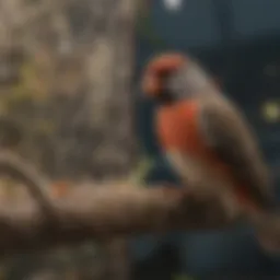 A close-up view of aviary mesh showcasing its fine structure suitable for finches