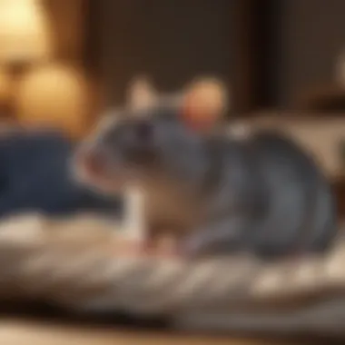 Bedding Materials for Comfort Different types of bedding materials suitable for creating a cozy and safe environment for pet rats.