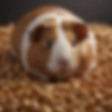 A close-up of nutritious guinea pig pellets designed for optimal health