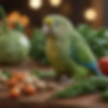 Nourishing Vegetables for Parakeets Variety of vegetables beneficial for parakeets