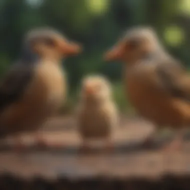 Social Creatures: The Importance of Interaction Among Birds Birds interacting with each other