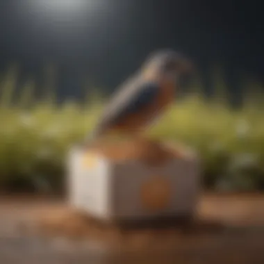 Sustainable Bird Food Packaging An eco-friendly packaging solution for bird food, highlighting sustainability.