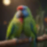 Cover of Bird Talk Magazine featuring vibrant parakeets.