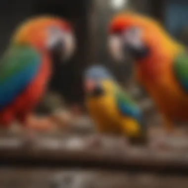Colorful Pet Birds in Bird Talk A colorful array of pet birds featured in Bird Talk.