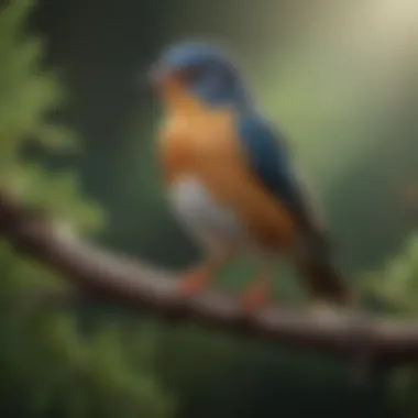 A healthy bird perched on a branch, symbolizing the importance of regular veterinary check-ups.