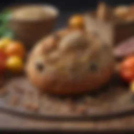 Colorful assortment of birdie bread ingredients showcasing grains, fruits, and seeds