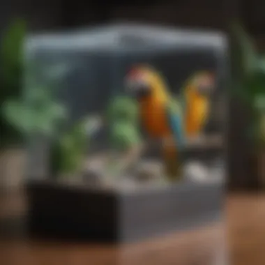 Versatile Multi-Species Breeding Box Multi-species parrot breeding box with adjustable compartments