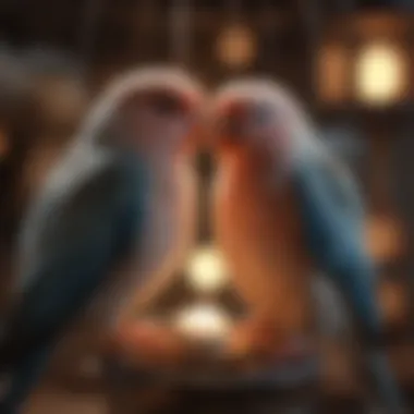 Creating a Comfortable Environment for Love Birds A cozy love bird cage setup