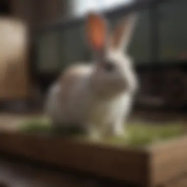 Materials for Effective Litter Training Essential materials for litter training a rabbit, including litter options and boxes.