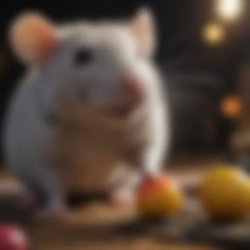 A variety of colorful chew toys designed for pet rats