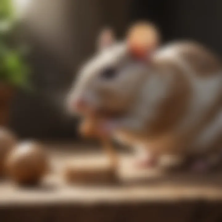 Close-up of natural wood chew toys suitable for rodents