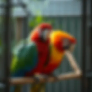 Materials for Parrot Cages Different materials used in constructing parrot cages, highlighting safety and durability.