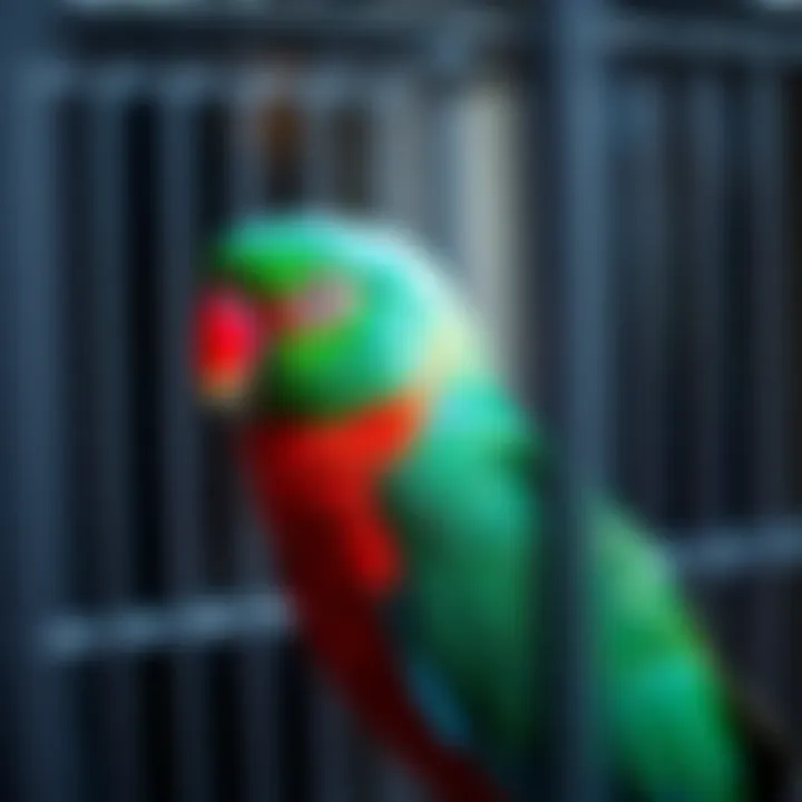 Common mistakes in cage selection for birds, with visual examples to avoid.