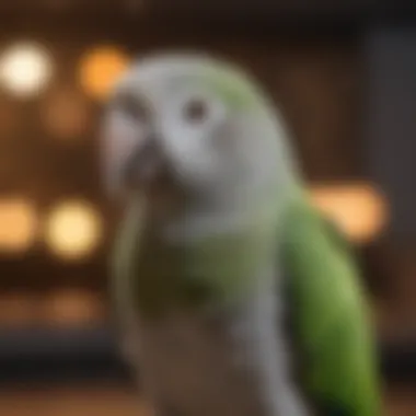 Unique design features that enhance the comfort of a Quaker parrot