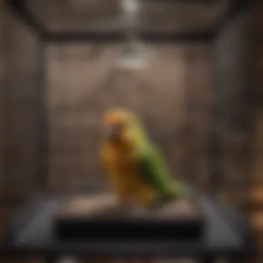 Cage Placement for Optimal Lighting Placement of a cage in a well-lit room