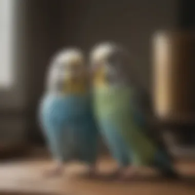 Different budgie breeds showcasing unique traits