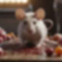 Detailed anatomical diagram of a mouse highlighting blood collection sites