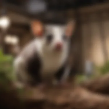 Creating the Ideal Living Space A well-designed sugar glider habitat showcasing climbing structures
