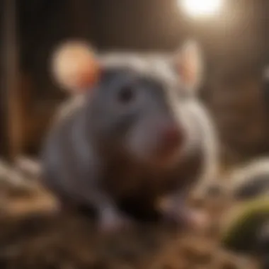 Socialization for Rats in Enclosure Pet rats interacting in a social environment within their enclosure