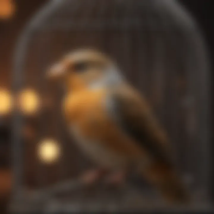 Safety features in a modern bird cage