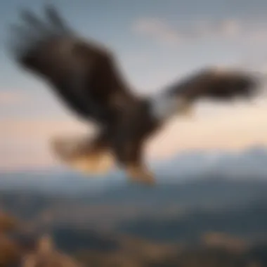 The Majesty of Eagles in Flight A majestic eagle soaring in the sky