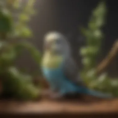 Creating an Ideal Budgie Environment Tips for creating an ideal environment for budgies, featuring plants and toys