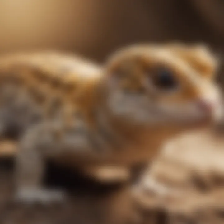 Behavioral activities of a leopard gecko