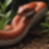 Well-maintained corn snake habitat