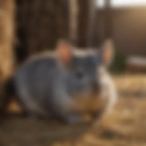 A variety of hay for chinchillas