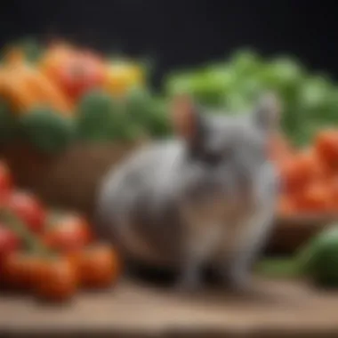 Fresh vegetables suitable for chinchillas