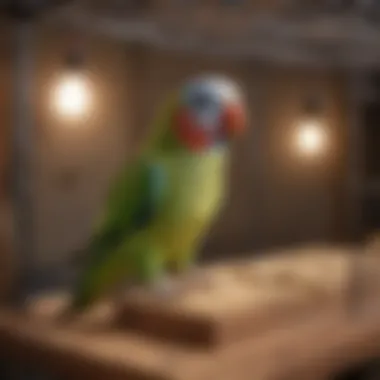 Ideal Parakeet Cage Setup Spacious parakeet cage with natural wood perches