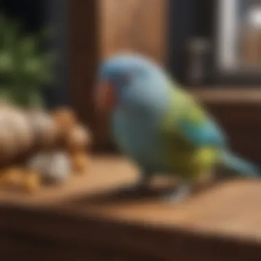 Safe and Entertaining Natural Wooden Toys Natural wooden toys providing both safety and entertainment for parrotlets