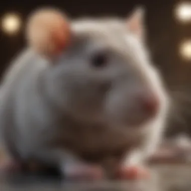 Health Care for Pet Rats Pet rat receiving health care, with a focus on grooming and wellness check