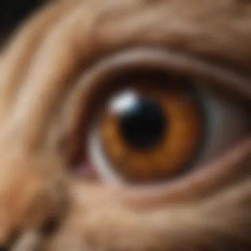 Detailed anatomy of a rabbit's eye highlighting its unique structure