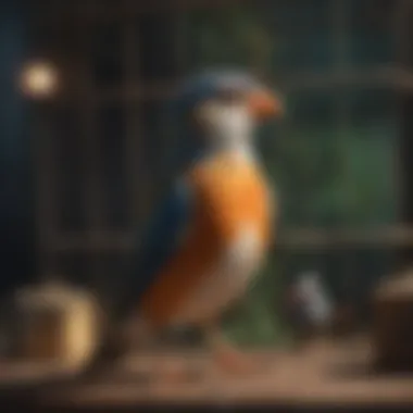 Materials used for bird cage skirts emphasizing durability and care