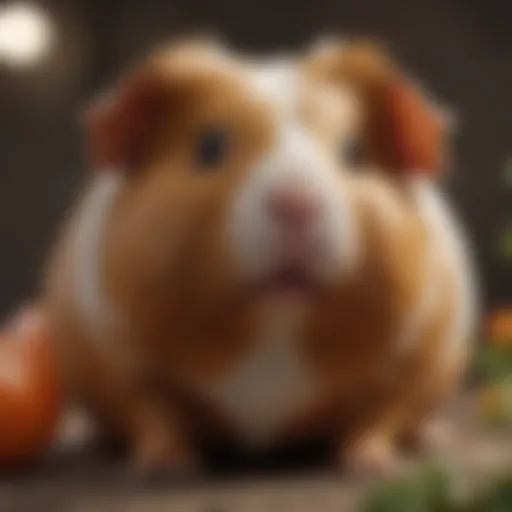 Close-up of a healthy guinea pig