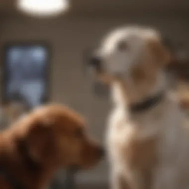 Consultation Between Pet Owner and Veterinarian Pet owner discussing care options with a veterinarian