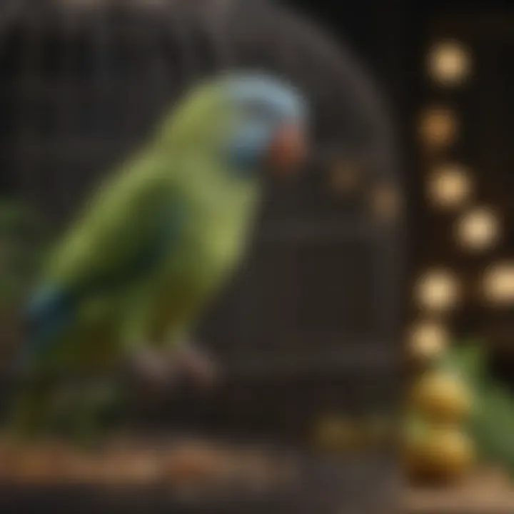 Different types of parakeet cages displayed for comparison.