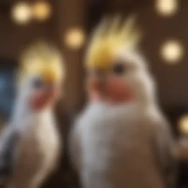 Cockatiel: The Charismatic Feathered Friend A playful cockatiel engaging with its owner