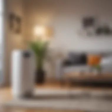 Ozone Air Purifier in a Contemporary Setting Ozone air purifier in a modern living room