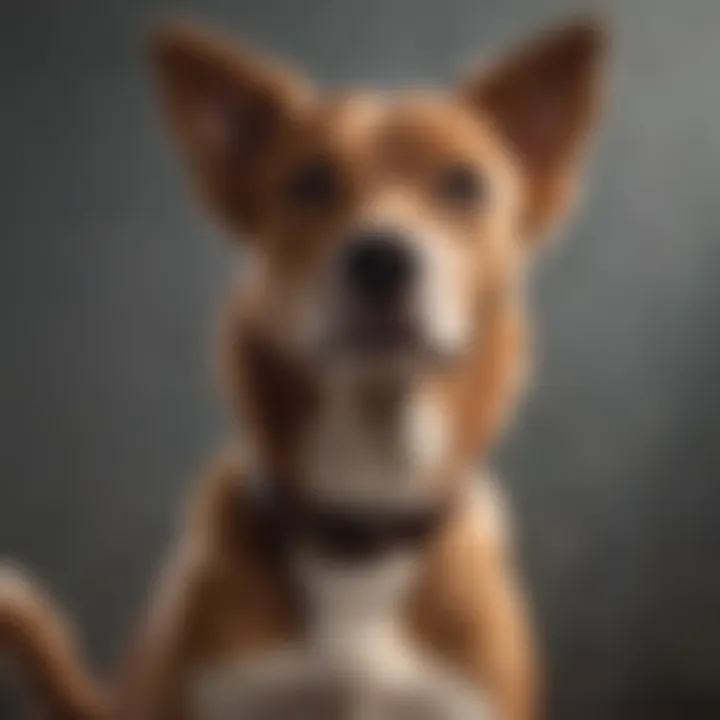 A dog displaying positive body language during an introduction