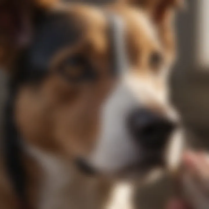 A veterinary team engaged in community outreach