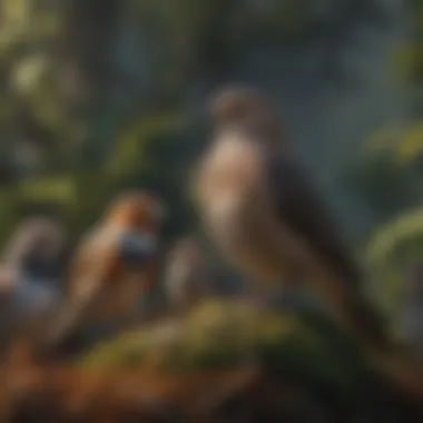 Classification Hierarchy of Avian Species Illustration of the classification hierarchy of bird species