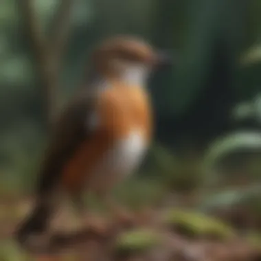 A Glimpse at Threatened Bird Species A close-up of a threatened bird species in its habitat