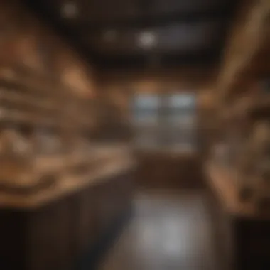 An interior view of a well-organized bird store with accessories