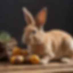 A selection of natural wooden chew toys for rabbits showcasing different shapes and textures.