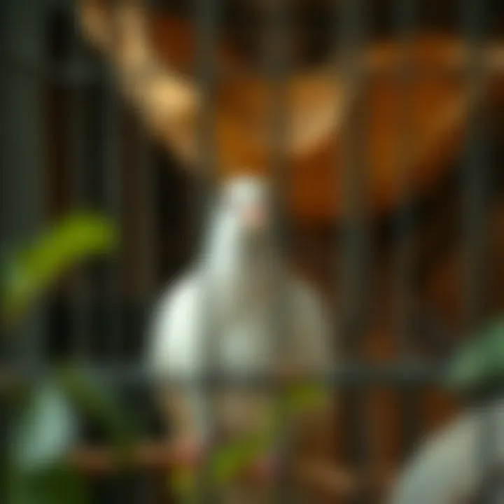 Dove in a Comfortable Habitat Dove enjoying a safe and comfortable habitat